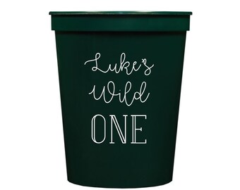 Wild one birthday, Wild one first birthday party, First birthday party cups, Personalized cups, Birthday party cups, Kids birthday party cup