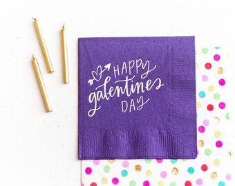 Galentines day napkins, Galentine's Day brunch decorations, Galentines day decor, Galentines day paper napkins, galentines day napkins party