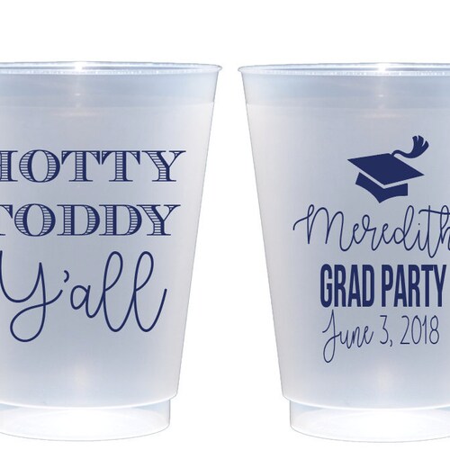 Graduation Cups Tailgating Ups Grad Party Cups Personalized Etsy