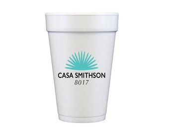 Casamigos cups, Personalized cups, Foam cups, Casamigos gift, Casamigos decor, Custom Last Name Foam Party Cups, Tequila cups, Tequila lover