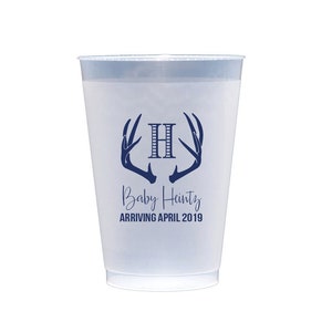 Baby shower cups, Baby boy shower, Baby shower party favor, Baby Boy shower cups, Personalized plastic cups, Personalized baby shower cups