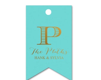 Foil stamped gift tag, Gold foil gift tag, Personalized gift tag, Personalized enclosure card, Personalized wine tag, Gold foil stationery