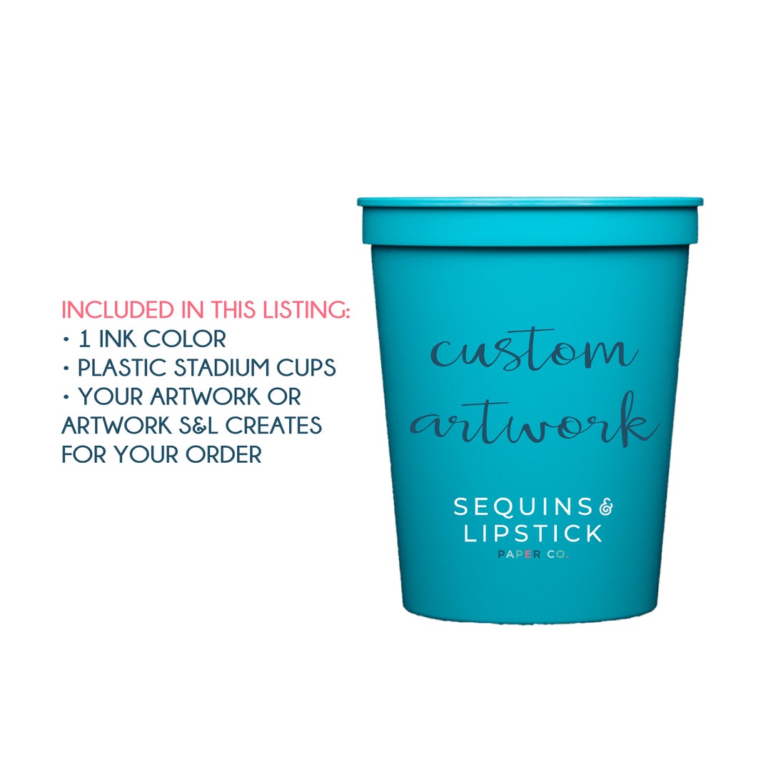 Personalized Plastic Cups, Custom Cups, Personalized Party Cups