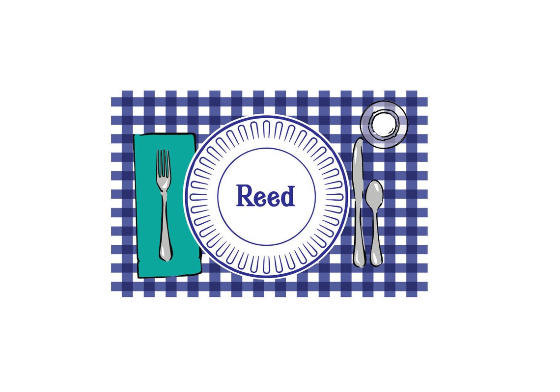 Personalized Placemat Laminated Placemat Toddler Placemat Etsy