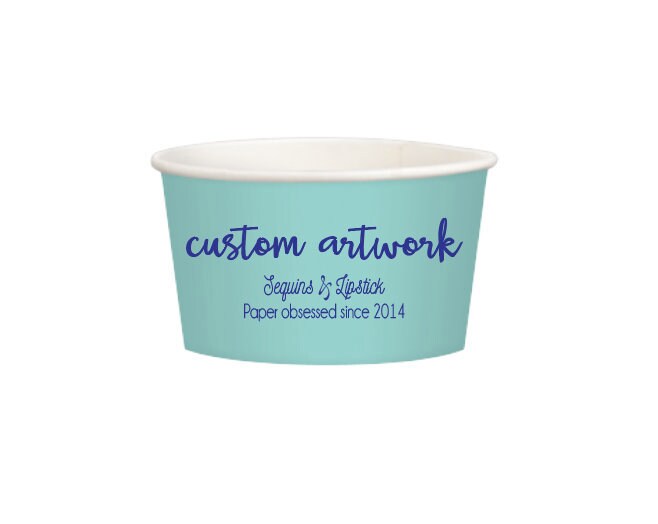 Paper Treat Cups, Personalized Cups, Personalized Paper Cups, Serving ...