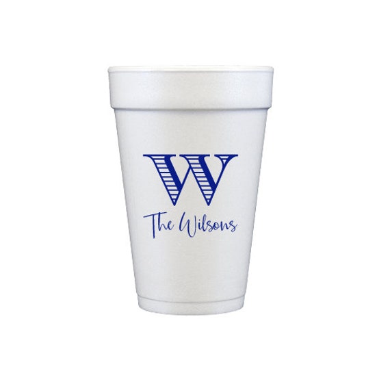 Lake House Cups, Lake Party Cups, Personalized Foam Cups, Housewarming Party  Cups, Housewarming Gift, Monogramed Foam Cups, Styrofoam Cups 