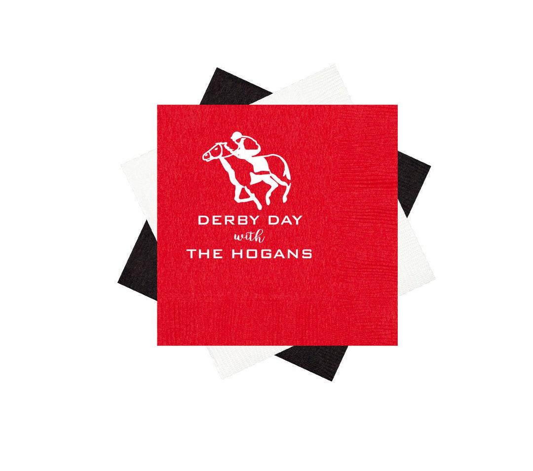 Derby Napkins Race Horse Napkins Kentucky Derby Party Etsy