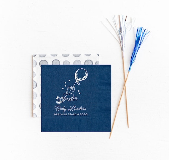 Classic Winnie The Pooh Napkins Winnie The Pooh Baby Shower Etsy 日本