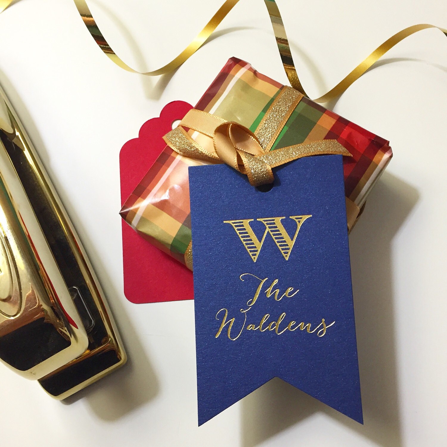 Personalized Gift Tag Family Gift Tag Custom Gift Tag Foil Etsy