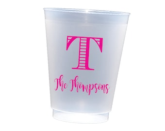 personalized cup, shatterproof cups, wedding cups, frosted cups, frost flex cups, monogram cups, custom party cups, custom wedding cups,