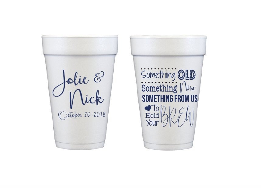 Wedding Cups Reception Cup Personalized Wedding Cup Custom