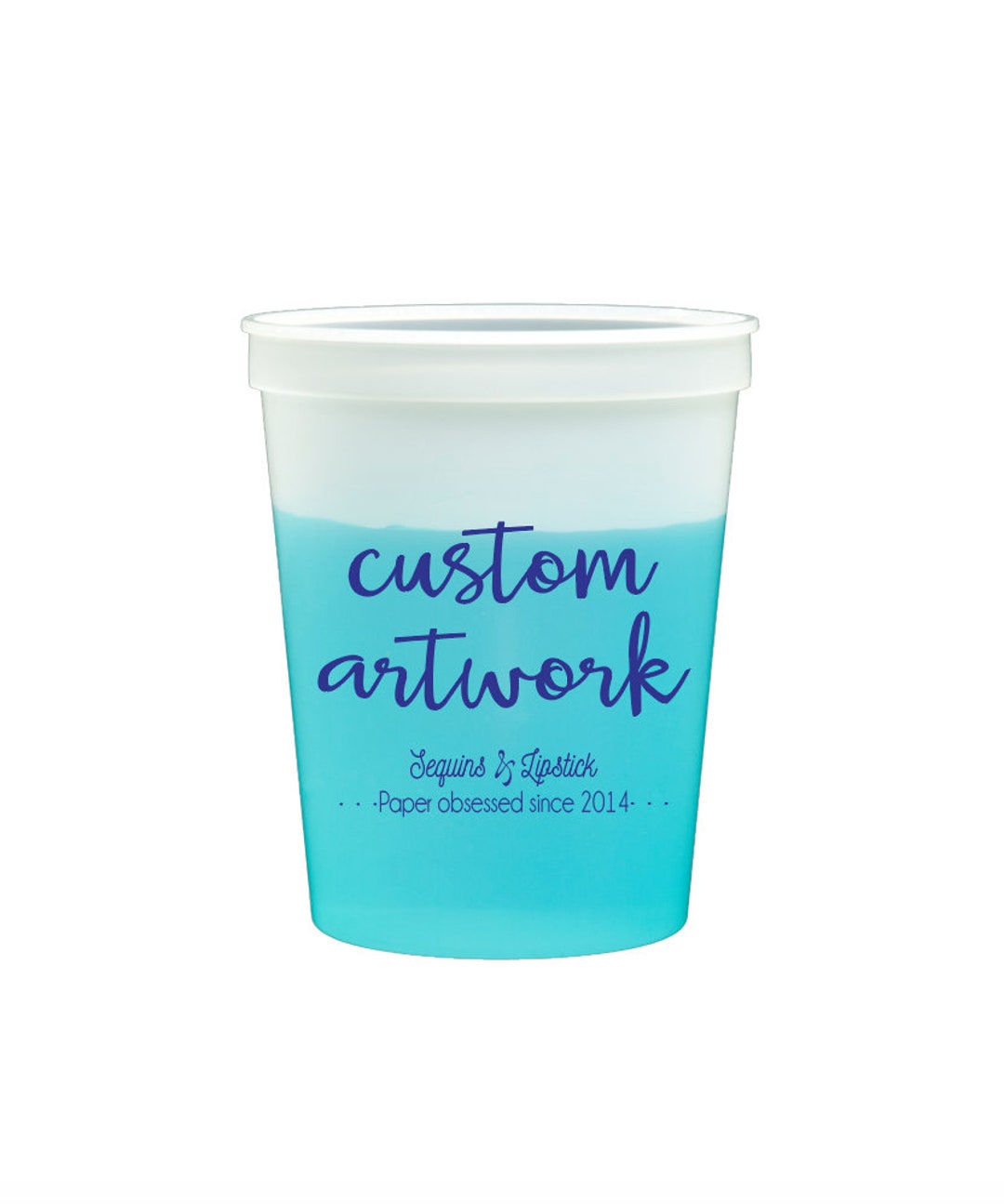 Personalized Plastic Cups, Custom Cups, Color Changing Cups