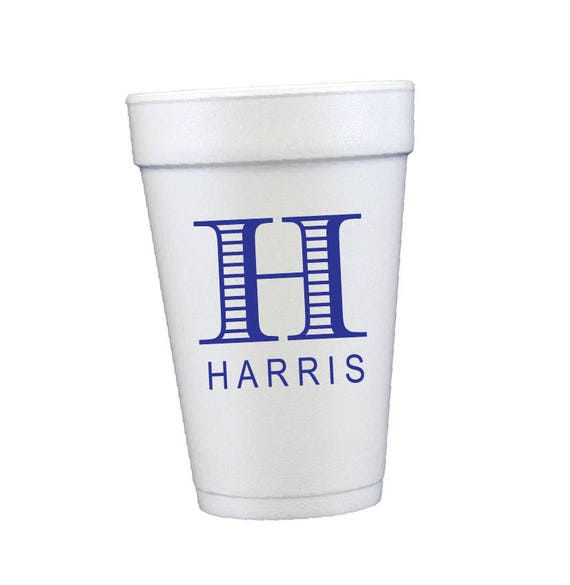 personalized foam cups personalized cups party cups styrofoam Etsy