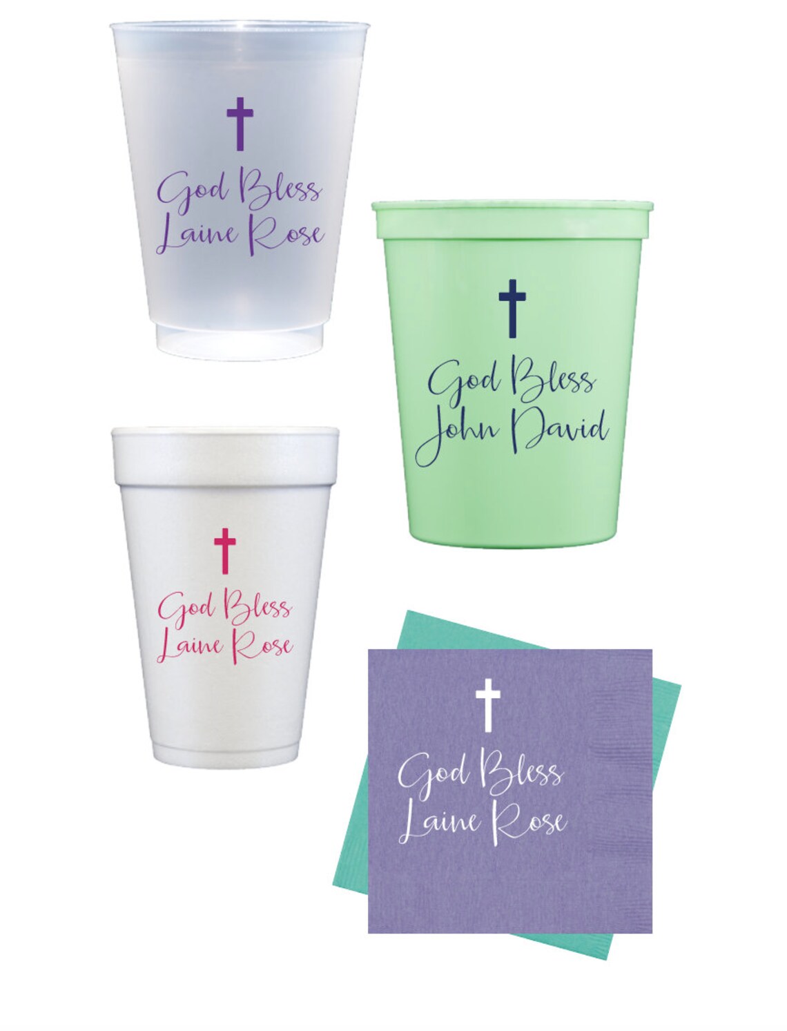 Baptism Cups Christening Cups First Communion Cups Etsy
