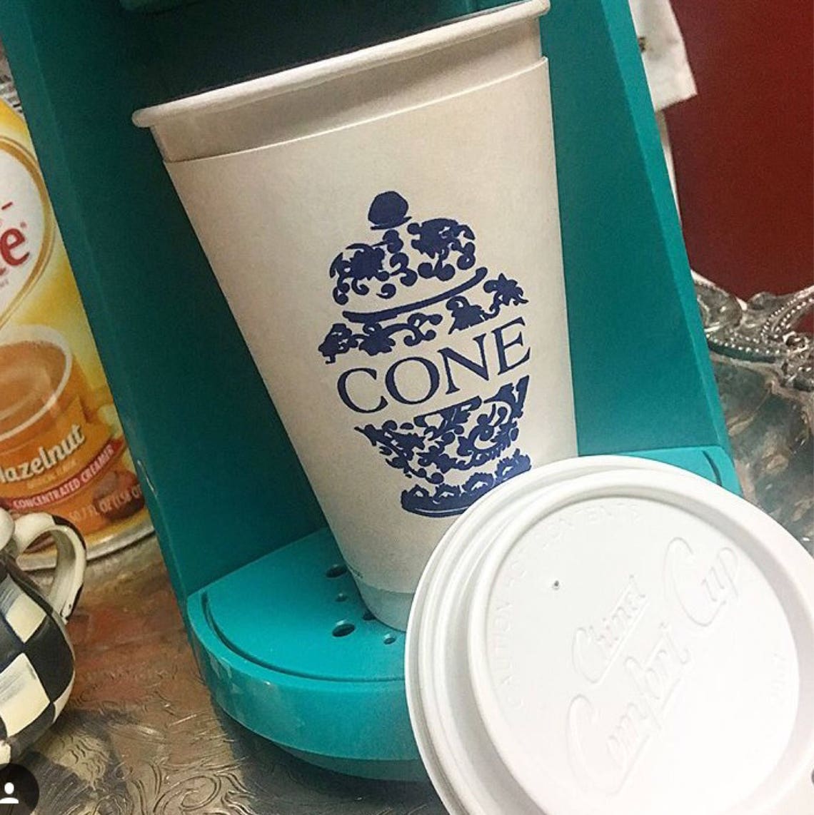 Ginger Jar Coffee Cups Ginger Jars Personalized Paper Cups - Etsy