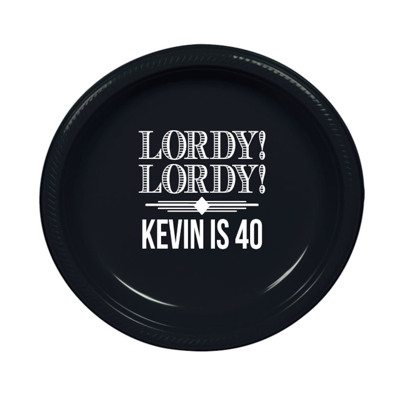 Birthday party plates 40th birthday party favor personalized Etsy