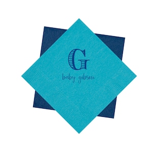Baby shower napkins, Personalized shower napkins, Personalized napkins, Baby sprinkle napkins, foil stamped napkins, Baby shower decor