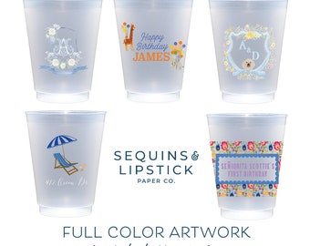 full color shatterproof cups, personalized cups, frosted cups, Dull color printing, customizable shatterproof cups, custom frosted cups