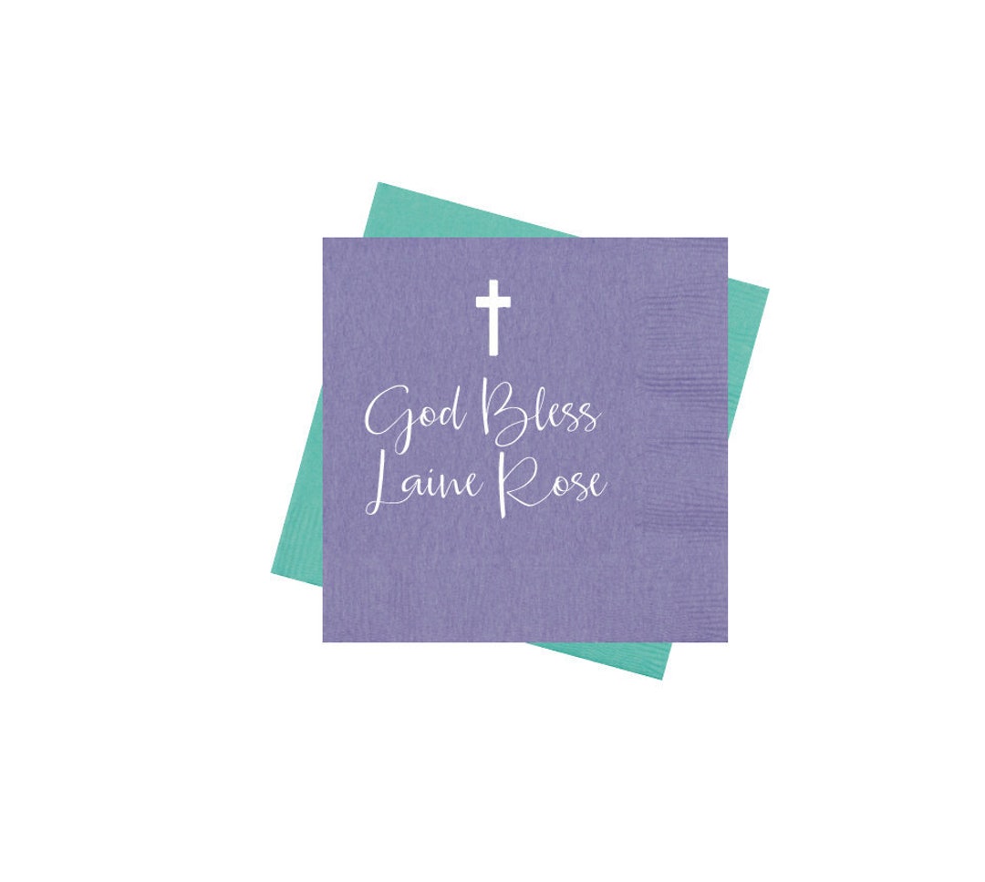 Baptism Napkins, Christening Napkins, First Communion Napkins, Confirmation Napkins