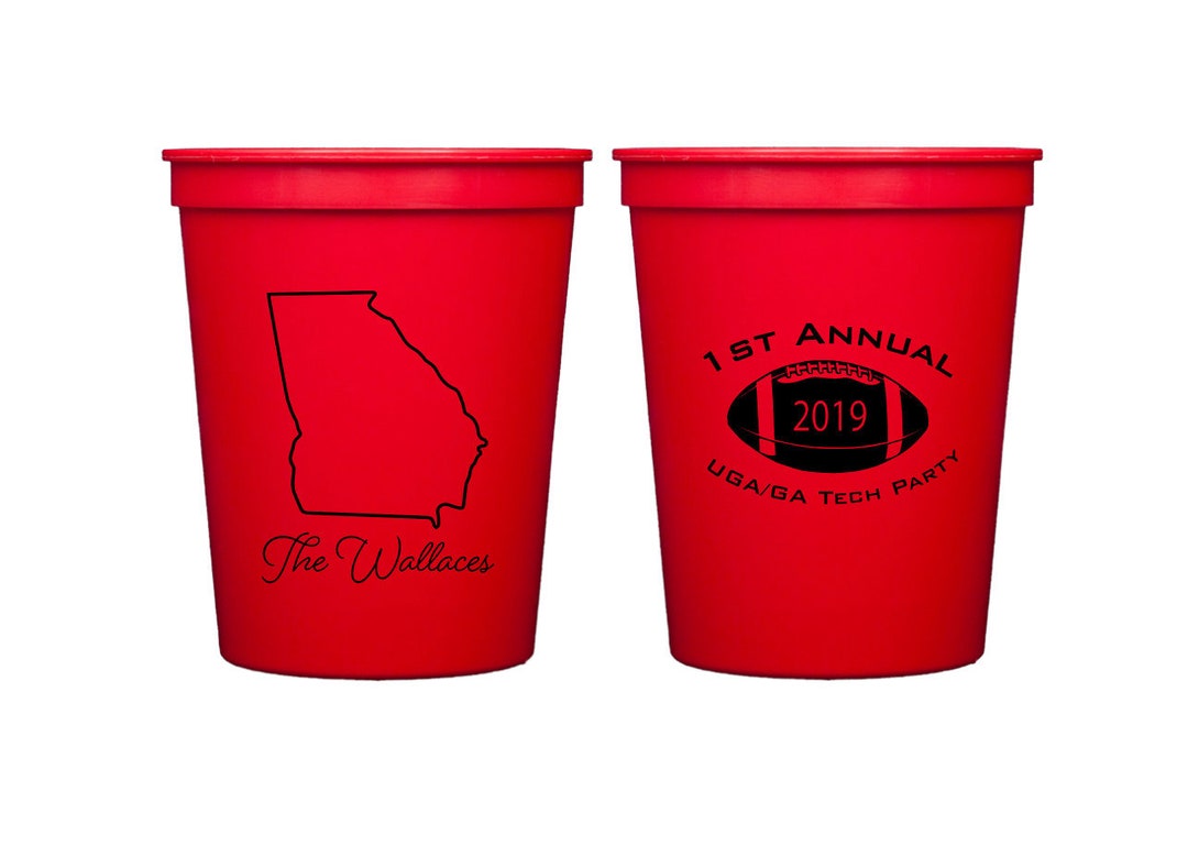 Tailgating Cups, Tailgate Party Cups, Personalized Plastic Cups