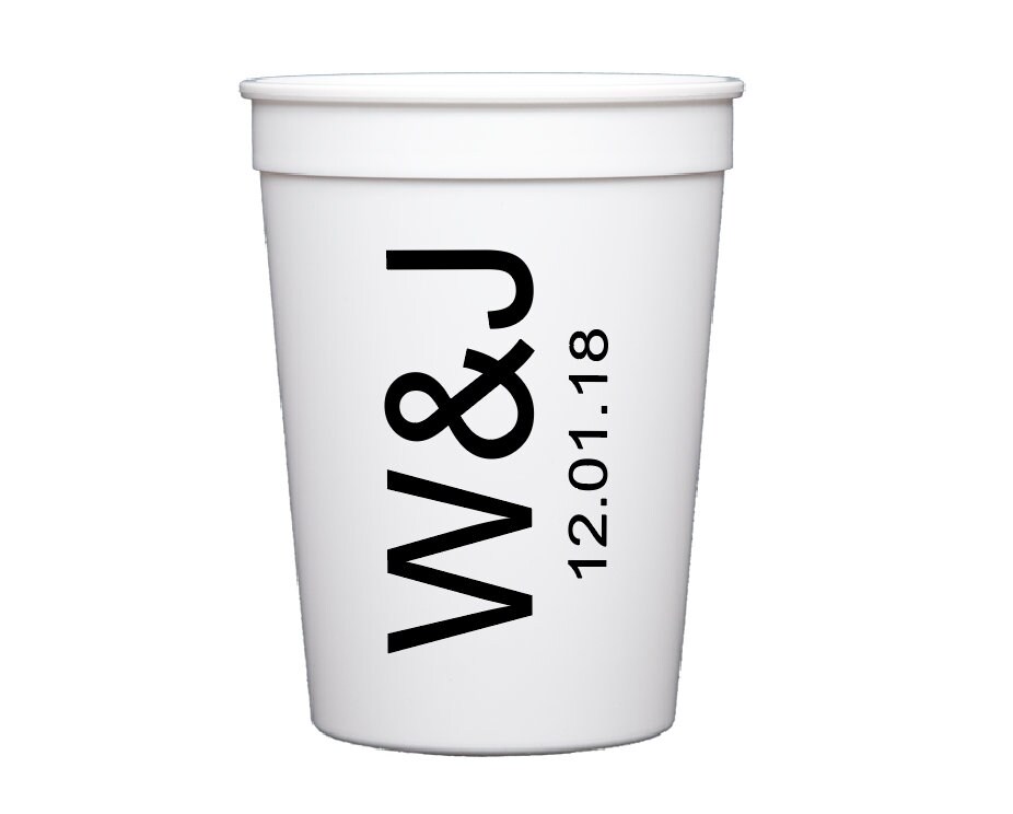 Wedding Reception Cups Engagement Party Cups Couples Shower