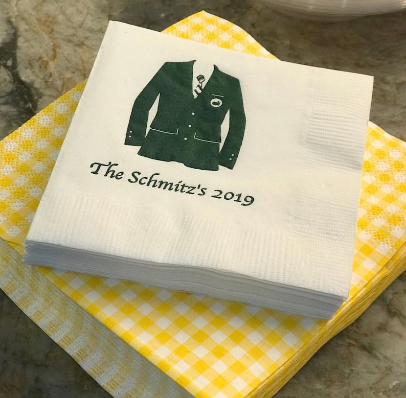Masters Golf Napkins Masters Party Golf Party Napkins Golf Etsy