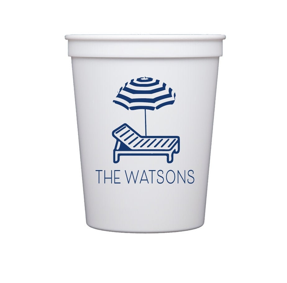 Pool cups Personalized plastic cups Housewarming gift idea Etsy 日本