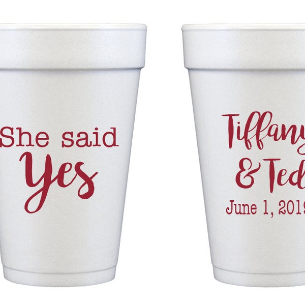 Engagement Party Cups Etsy