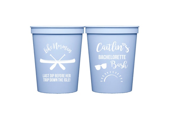 Lake bachelorette party, Lake house bachelorette bash, Lake trip cups, Personalized bachelorette cups, Bachelorette bash cups, Party cups