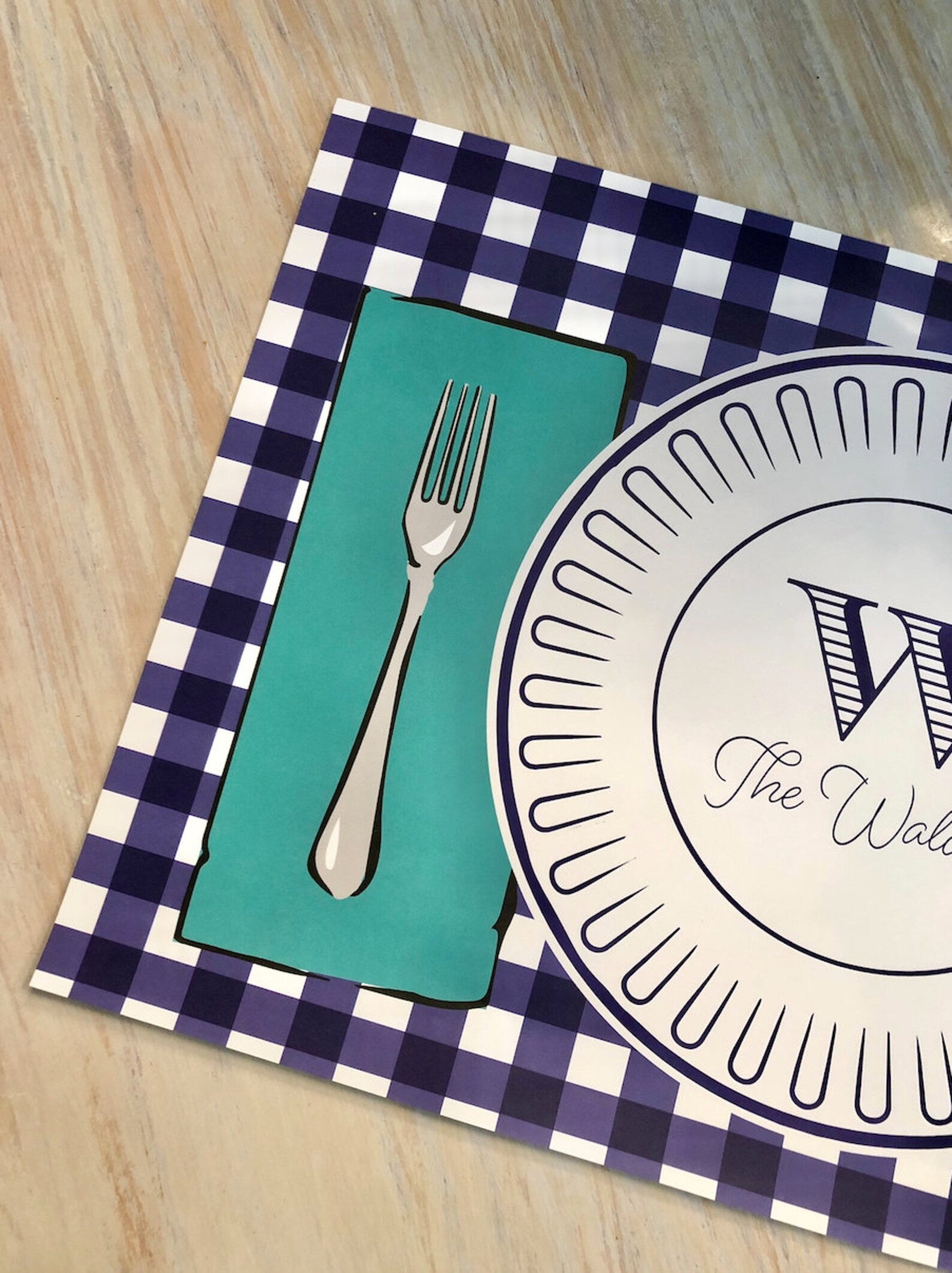Personalized placemat Paper Placemat Custom Placemats Etsy