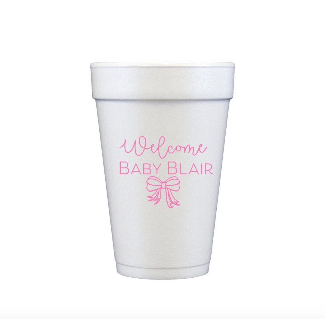 Baby Shower Cups, Baby Girl Shower Cups, Baby Shower Favor