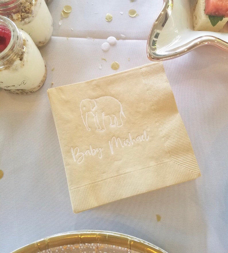 safari baby shower monogrammed napkins personalized napkins personalized cocktail napkin kids birthday party napkins Baby shower napkins