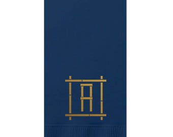 Bamboo monogram guest towel, monogrammed guest towel, guest bathroom towels, monogrammed hand towels, hostess gift, paper guest towels