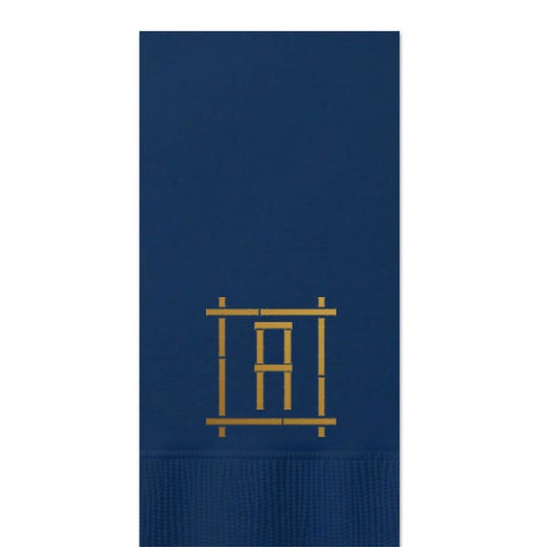 Bamboo monogram guest towel, monogrammed guest towel, guest bathroom towels, monogrammed hand towels, hostess gift, paper guest towels