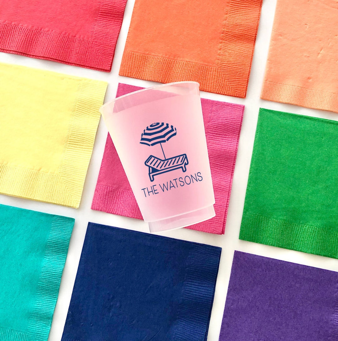 Pool Party Cups, Pool House Cups, Beach House Cups, Lake House Cups