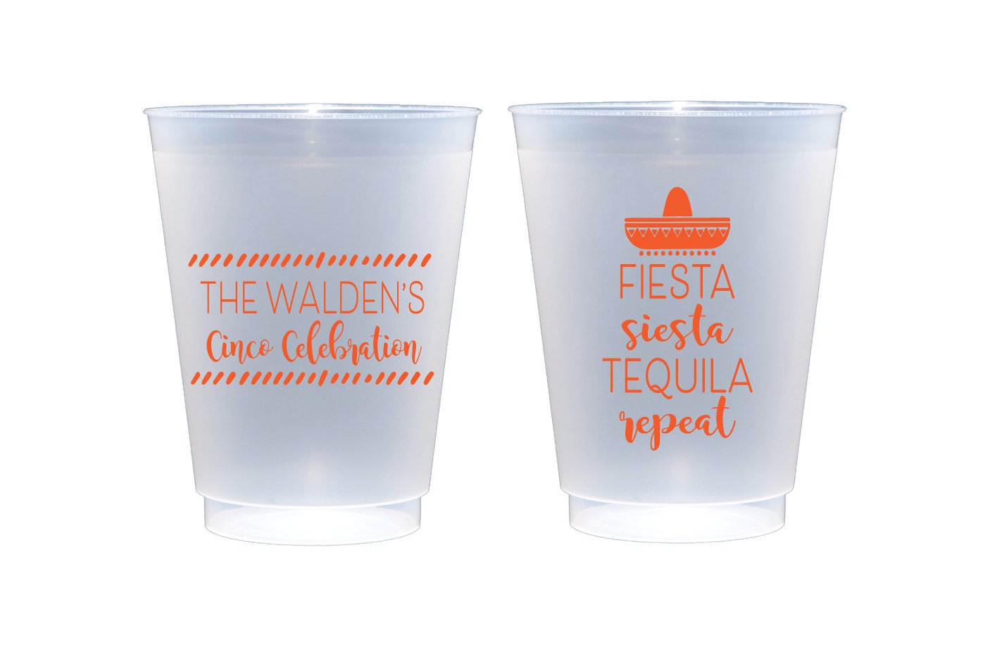16 Oz. Fiesta Plastic Cup With Lid