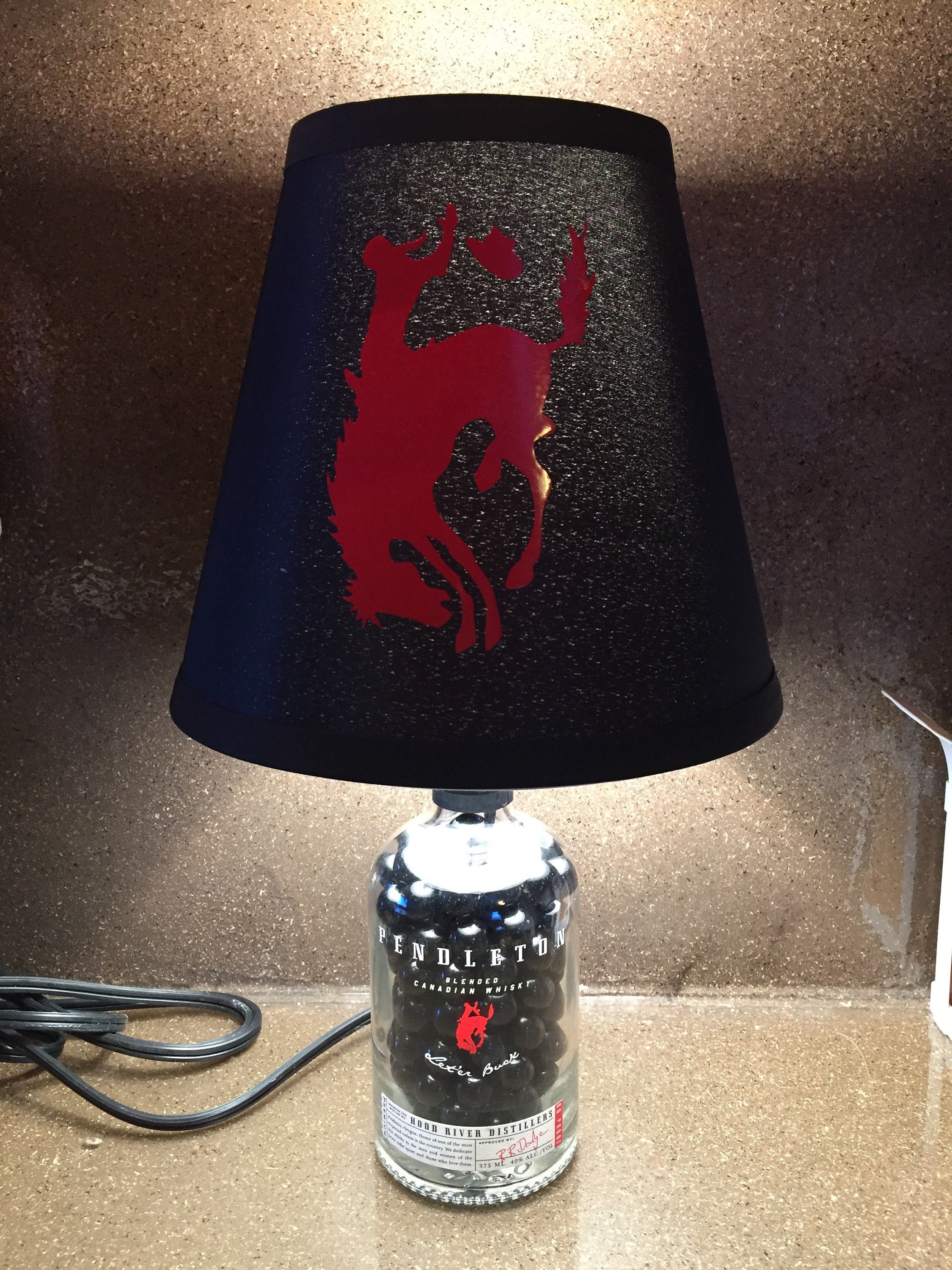 750ml Pendleton Whiskey Lamp Etsy