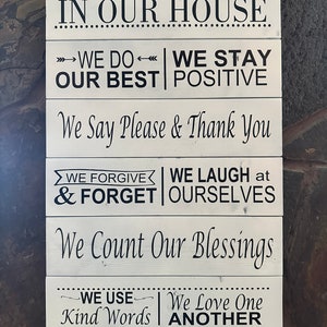 In Our House Sign - Etsy