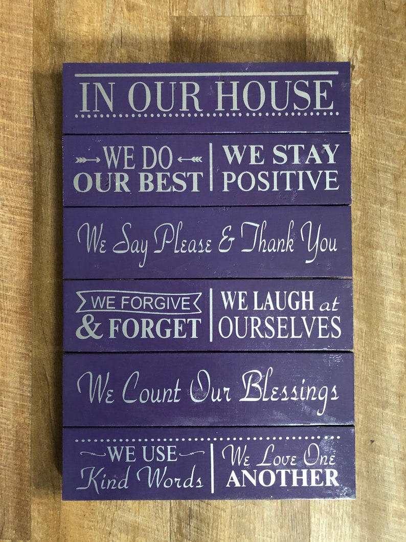 In Our House Sign - Etsy