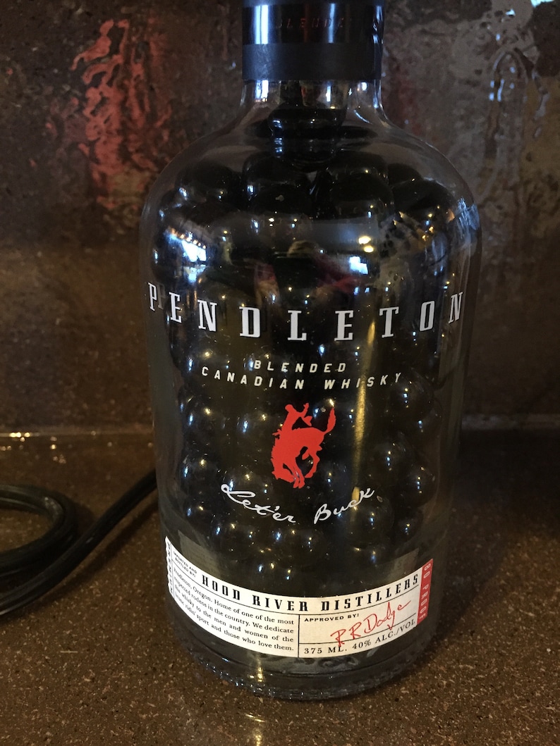 750ml Pendleton Whiskey Lamp Etsy
