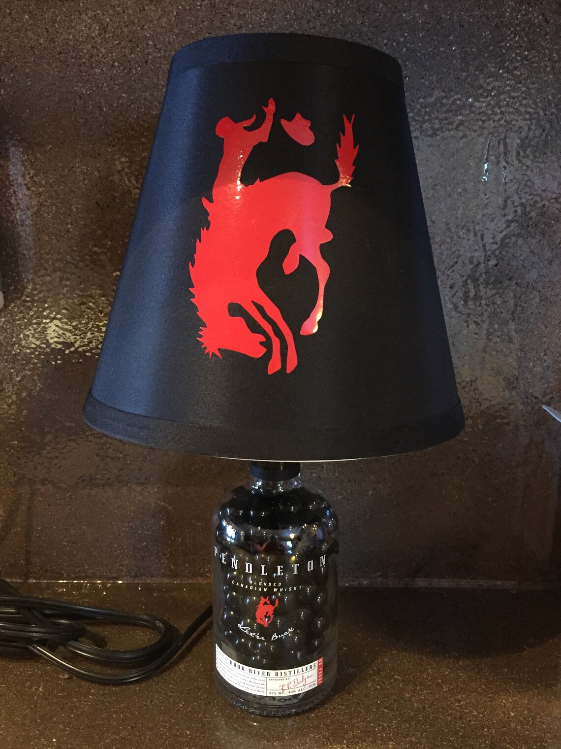 750ml Pendleton Whiskey Lamp Etsy