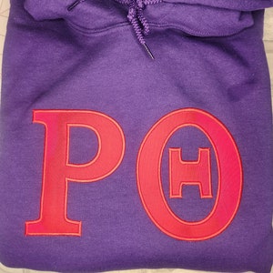 Greek Letter Embroidered Tshirt | Fraternity Sorority | Pledge Sweatshirt Hoodie | Customized