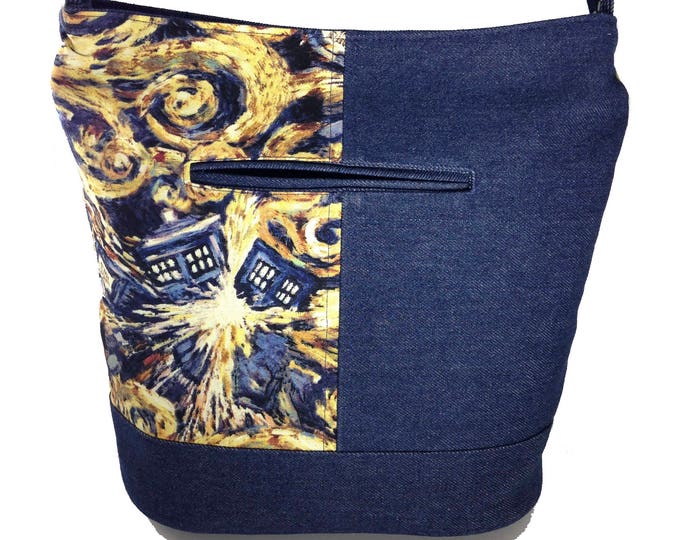 Bucket Bag With Adjustable Strap in Your Choice of Leather, Cork, Vinyl, Canvas, Cotton, Denim