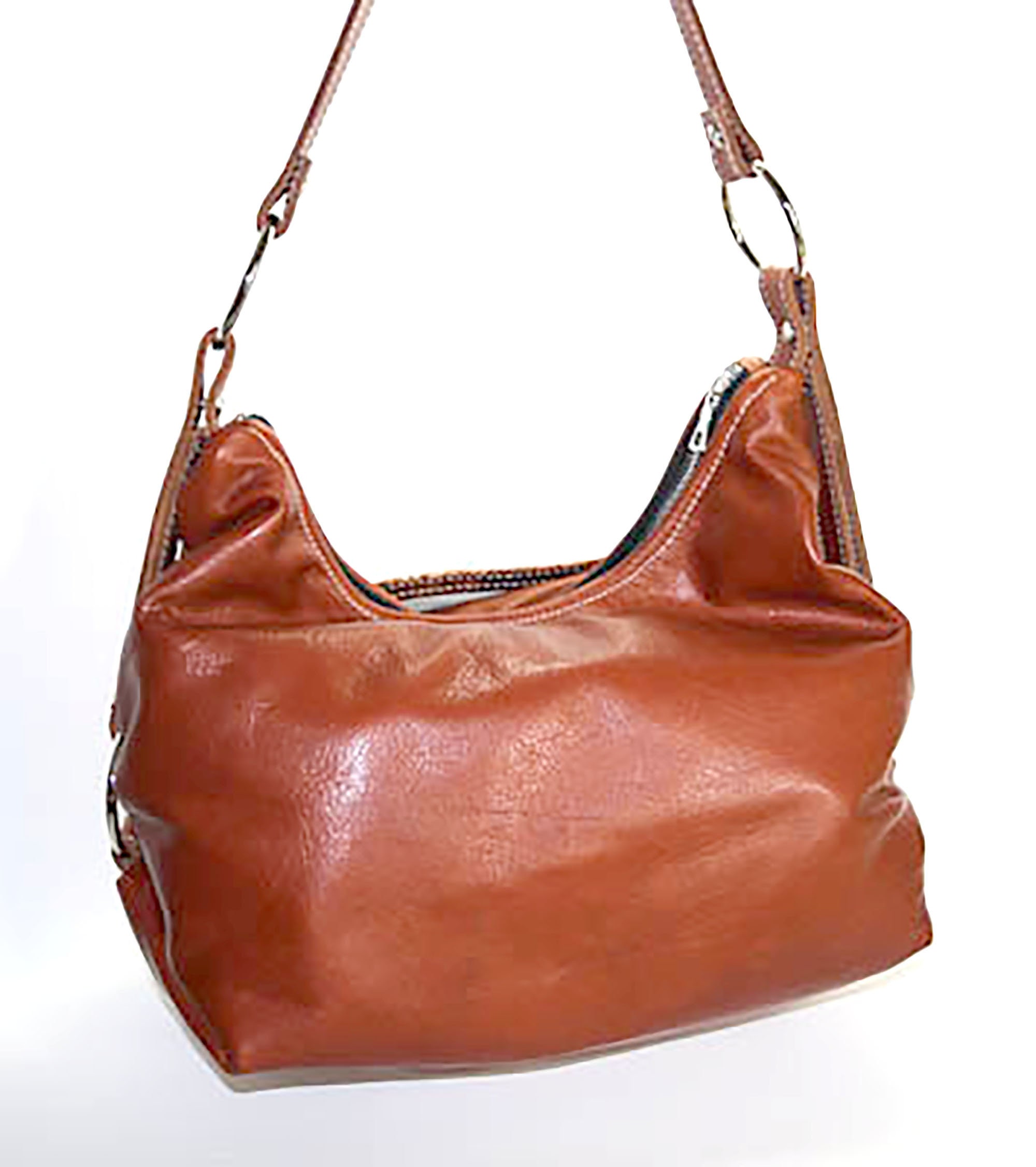 Custom, Design Your Own,Slouchy Hobo Bag,Top Zip,Front Pocket,Leather