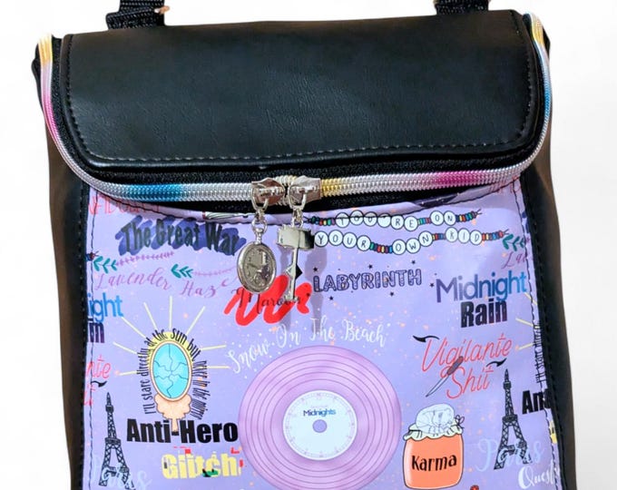 Convertible Backpack Crossbody featuring Taylor Swift Album Icons