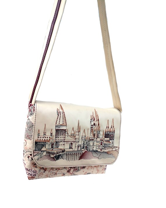 Mischief Managed Hogwarts Marauders Map Small Messenger Bag Etsy