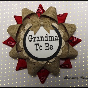 Western Grandma To Be Corsage Western Mommy To Be Corsage Western Baby Shower Badge Cowboy Baby Shower Pin Western Guest Corsage