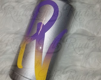 Tumbler-Panther Life-PVAMU-PVU-Prairie View AM University Inspired (Metal-Painted--Ombre--24oz & 36oz bottle)