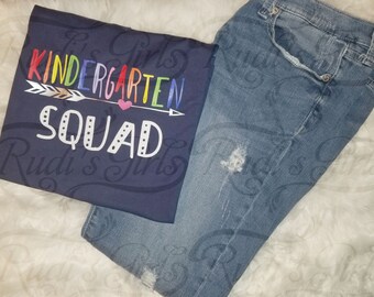 T-Shirt-Custom-"Create Your Own Design-"Kindergarten Squad"