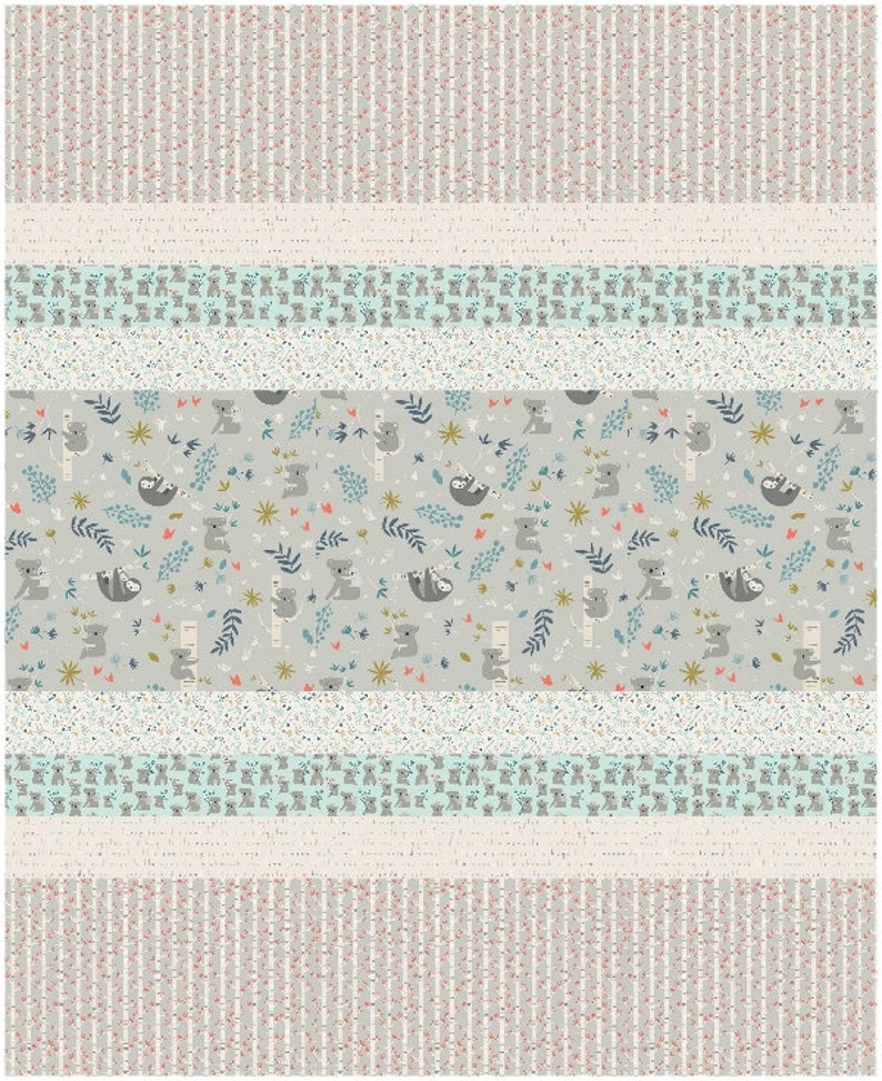 Joey Baby Quilt Kit with Joey from Riley Blake BabyToddler Quilt Kit and Pattern measures 40 x 50 Quilt Kit